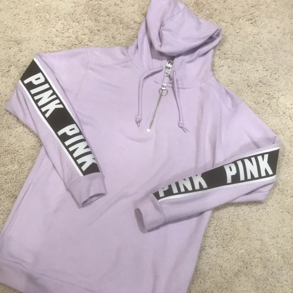 VS PINK Lavender Quarter Zip